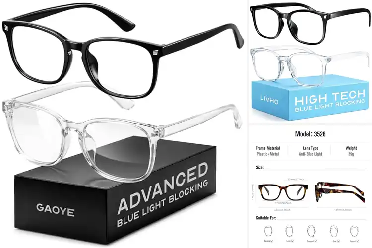 Detailed view of Best Anti Eye Strain Glasses