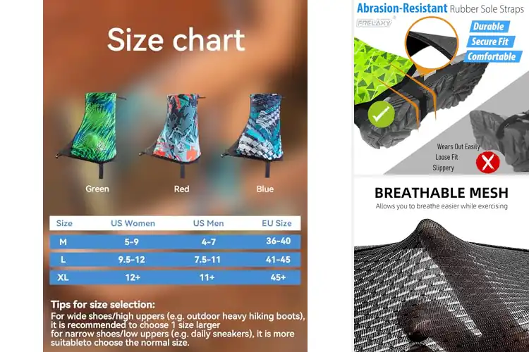 Detailed view of Best Breathable Running Gaiters for Light, Clean Steps