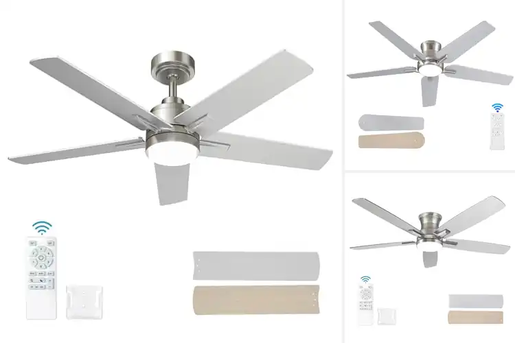 Detailed view of Best Brushed Nickel Ceiling Fans