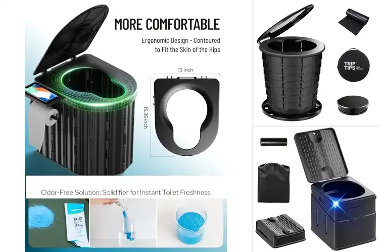 Detailed view of Best Compact Portable Toilets