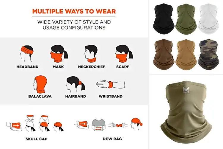 Detailed view of Best Cooling Neck Gaiters For Men