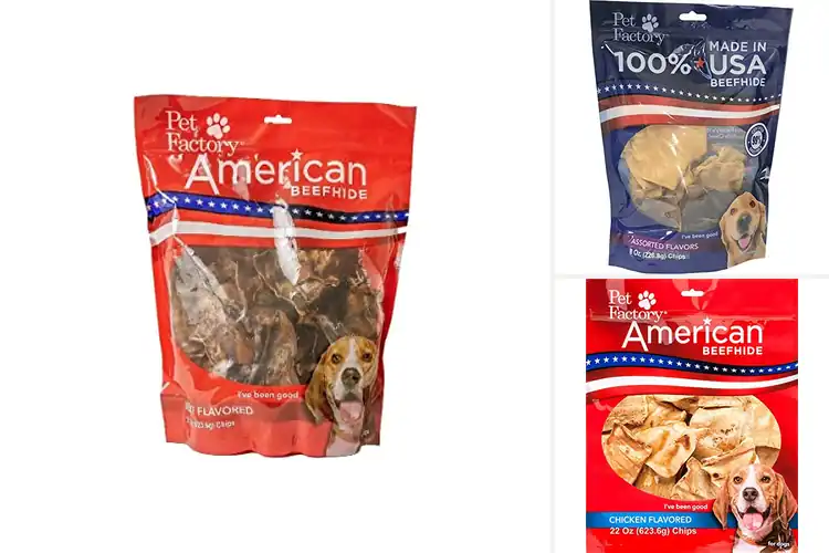 Detailed view of Best Flavored Beefhide Chips: Tasty Treats for Happy Pets