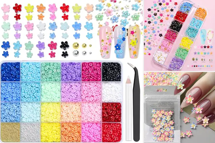 Detailed view of Best Flower Nail Charms: Top 10 Picks for Bold DIY Manicures
