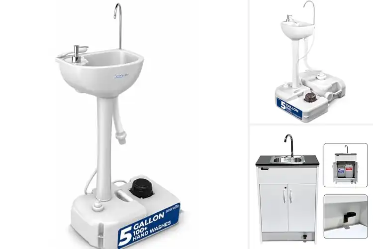 Detailed view of Best Foot Pump Portable Sinks