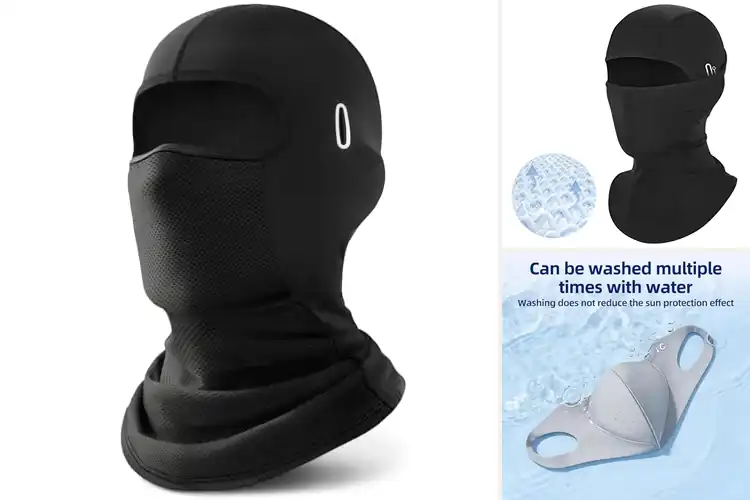 Detailed view of Best Ice Silk Face Masks: Stay Cool, Protected & Stylish