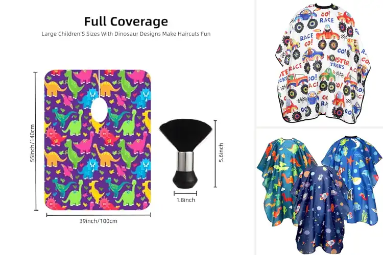 Detailed view of Best Kids Hair Cutting Capes: Fun, Stress-Free Haircuts