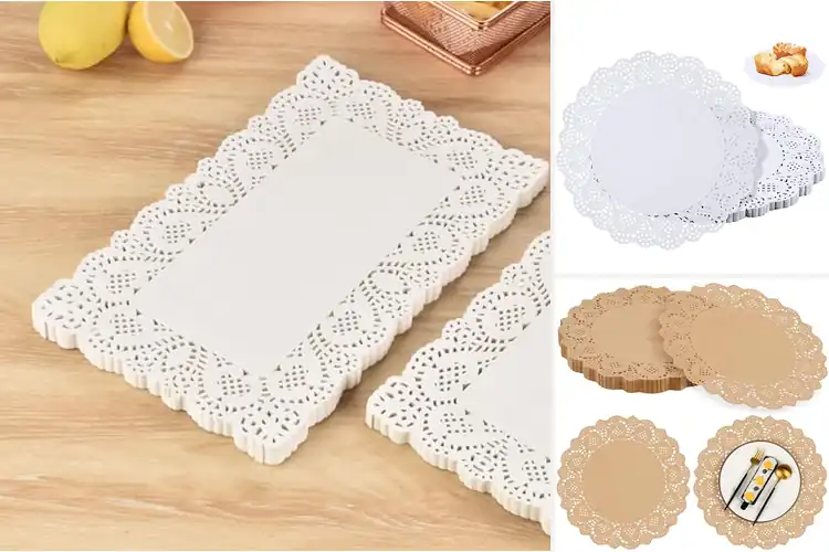 Detailed view of Best Lace Paper Placemats for an Elegant Table