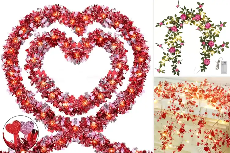 Detailed view of Best Led Valentine Garlands: Easy Setup, Warm Glow