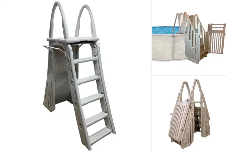 Detailed view of Best Pool Entry Systems: Safe Steps & Handrails
