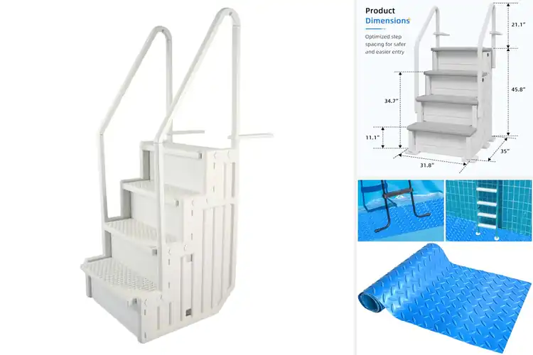 Detailed view of Best Pool Stair Solutions