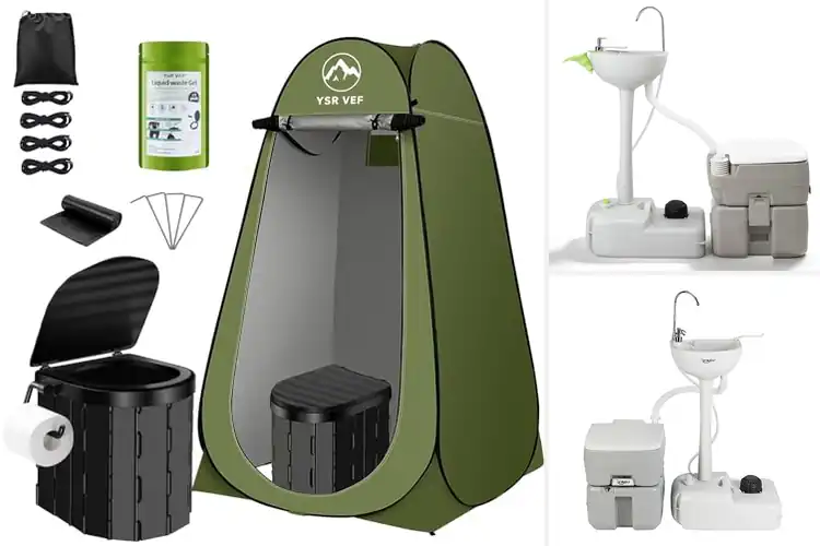 Detailed view of Best Portable Toilet Combos