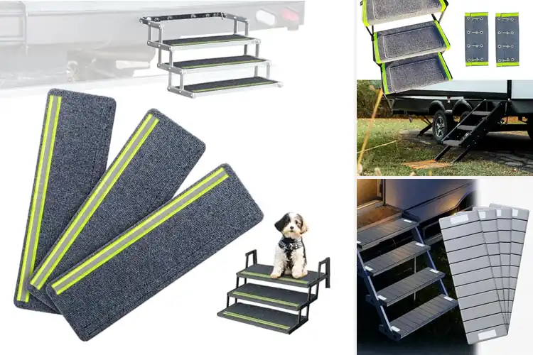 Detailed view of Best Reflective RV Step Covers