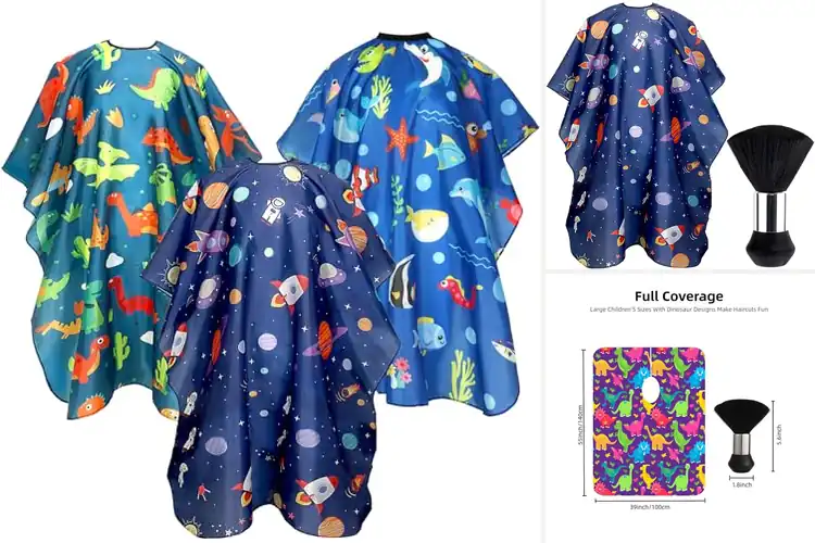 Detailed view of Best Reusable Hair Cutting Capes For Children