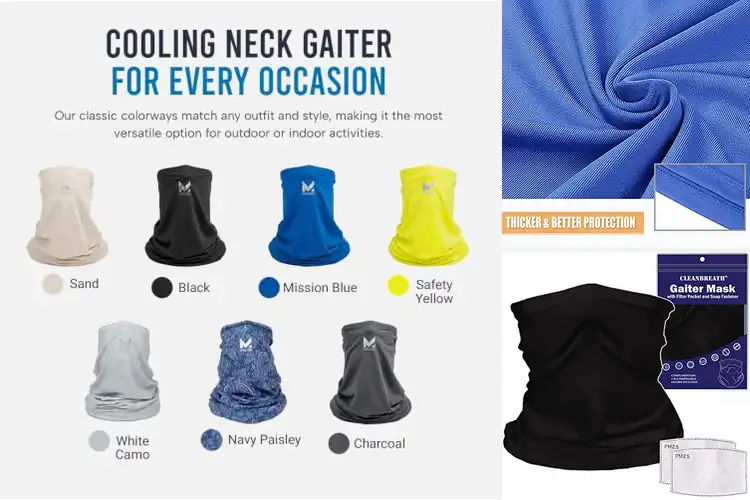 Detailed view of Best Reusable Neck Gaiters