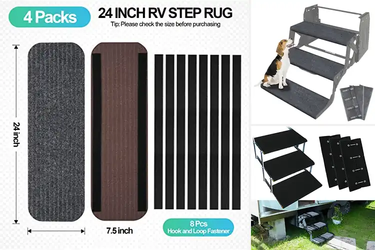 Detailed view of Best RV Step Covers for a Cleaner, Safer Trip