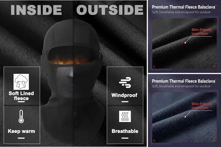 Detailed view of Best Ski Masks With Glasses Slots: Stay Warm & Fog-Free