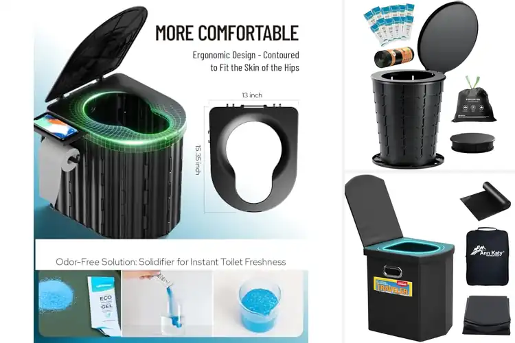 Detailed view of Best Travel Toilets: Top 10 Odor-Free Portable Options